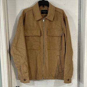 Abercrombie & Fitch Tan Lightweight Shirt Jacket